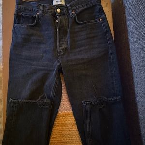AGOLDE - JEANS - RILEY HIGH RISE - 27 - EDIT (WASHED BLACK)
